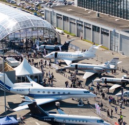 Static Display der Aero 2025: Im kommenden Jahr gibts noch mehr Business Aviation.