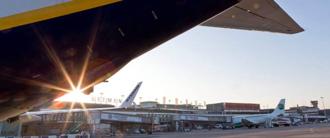 Flughafen Bremen: Auch hier führt der Streik zu Problemen.