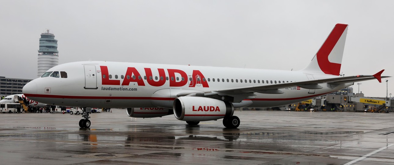 Lauda-Jet in Wien: Viel vor, aber noch großer Verlust.