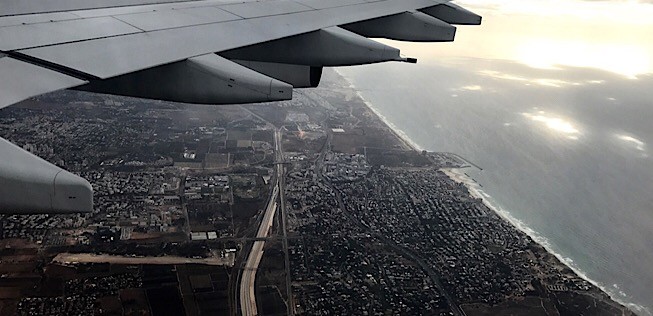 Anflug auf den Flughafen Tel Aviv: Diesen Sommer ist hier viel los.