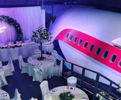 Das Oberdeck der 747 mit der Kennung G-BYGA: Heute kann in Manchester in der Maschine geheiratet werden.