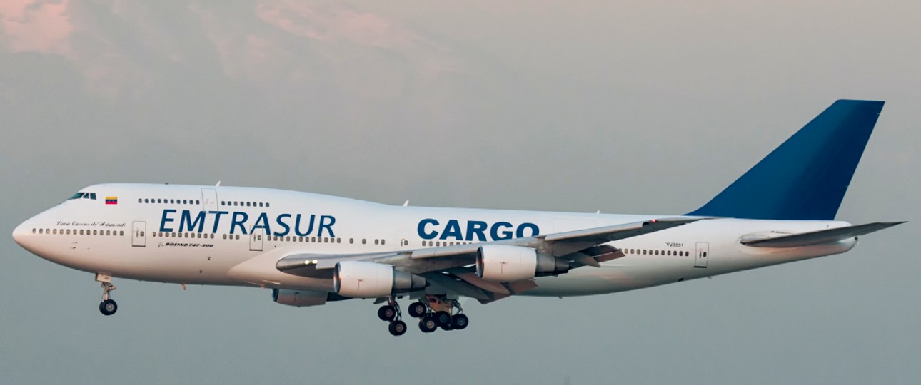 Die Boeing 747 von Emtrasur in Teheran.