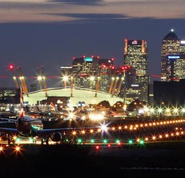 In der Kategorie 2 bis 5 Millionen Reisende standen in Europa vorne: London City Airport (im Bild) und Southampton in Großbritannien, Tallinn in Estland und Zagreb in Kroatien.