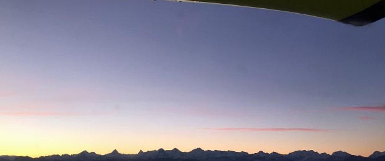 Flug den Alpen entlang: Die Schweizer Eurosky will bald starten.
