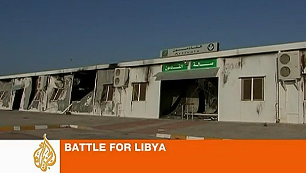 Die Ankunftshalle des Flughafens Misrata im Mai 2011: Nun kehrt Leben zurück.