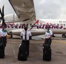ATR 72 samt Crew von Caribbean Airlines: Nachschub kleiner als zuerst gedacht.
