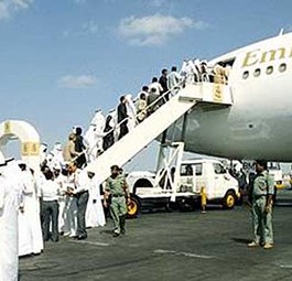 Flieger von Emirates: Internationale Airlines stoppen ihre Flüge nach Sanaa.