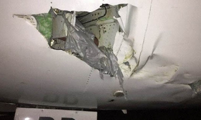 Schaden an der ATR: Die Maschine von Passaredo wurde arg in Mitleidenschaft gezogen.