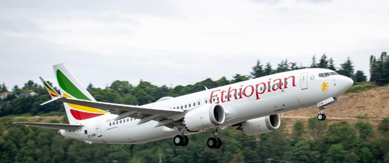 Boeing 737 max von Ethiopian: Steht in Athen fast einen Tag am Boden.