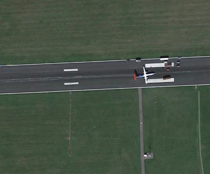 Google Maps hält Bruchlandung von Saarbrücken fest