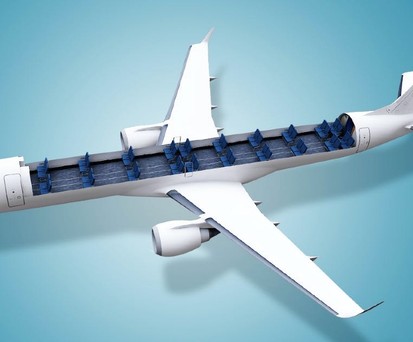 Barely any seats: The freighter solution by Embraer.