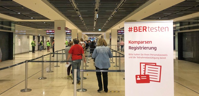 Kurz vor der Anmeldung im Terminal T1, ließ sich bereits konkret erahnen, wie es am BER bald aussehen wird.