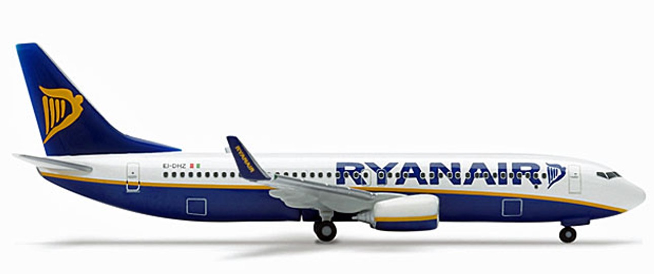 Bislang besteht die Flotte ausschließlich aus B737: Ryanair ist ein treuer Boeing-Kunde.