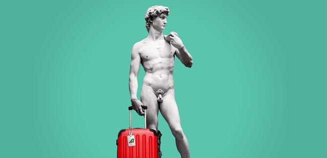 Die Werbeanzeige von Alitalia: Große Wirkung.