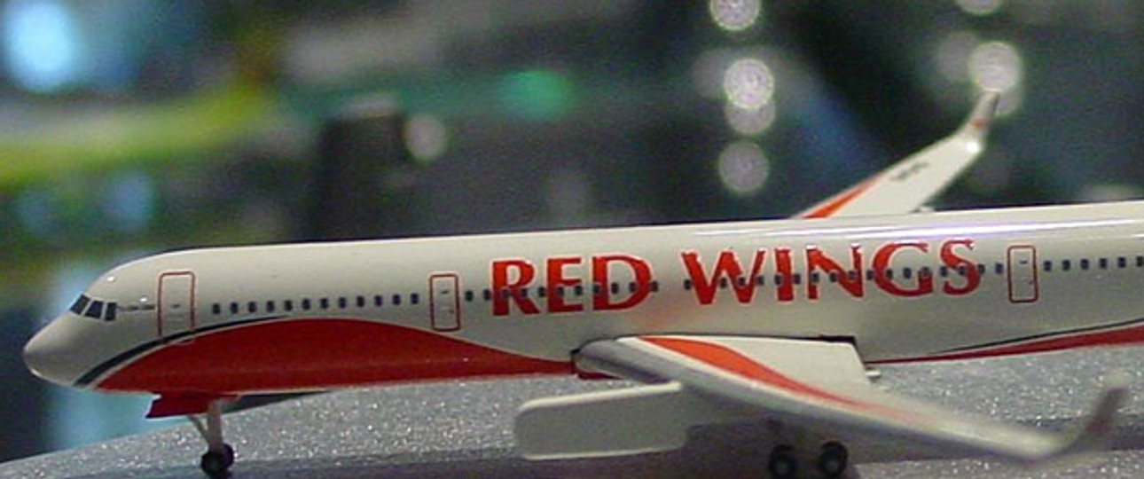 Modell eines Red-Wings-Fliegers:Der Crash in Moskau brachte der Airline das Ende.