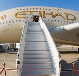 Airbus A380 von Etihad: Air France will mit der Golfairline zusammenarbeiten.