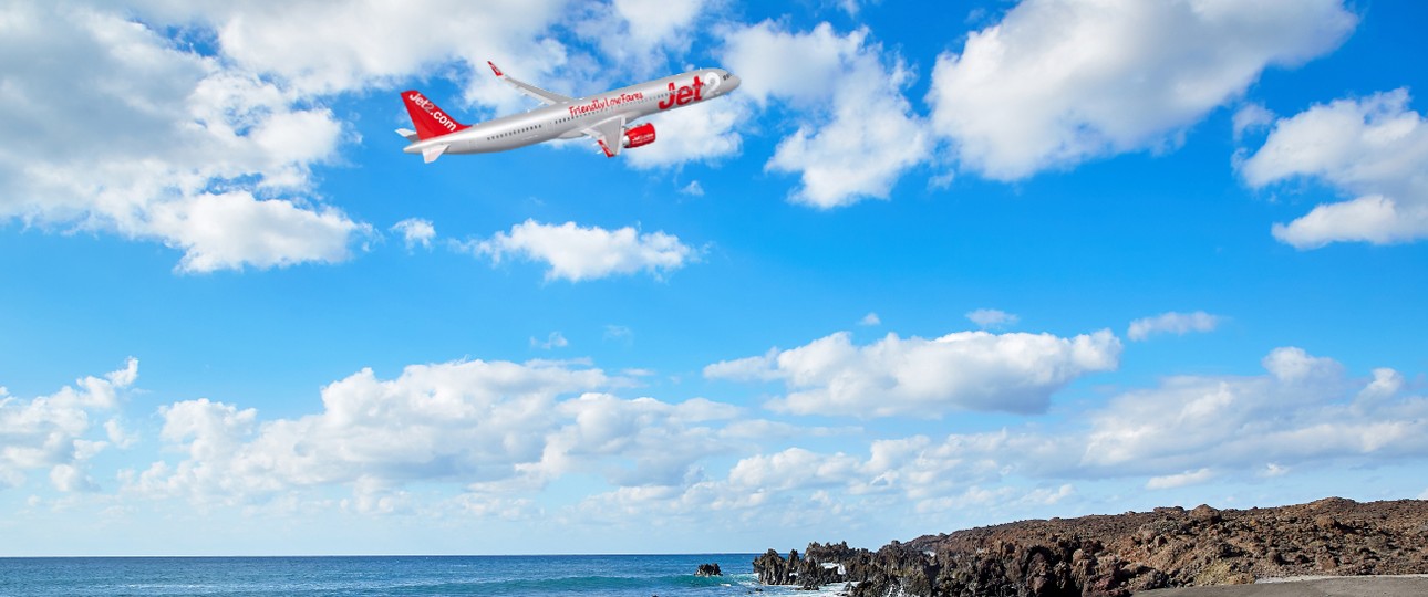 Jet-2-Airbus-Jet über Lanzarote: Könnte künftig so aussehen.