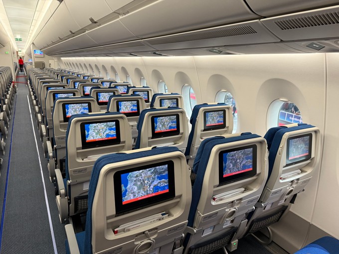 Gäste der Economy Class erwartet eine typische ...