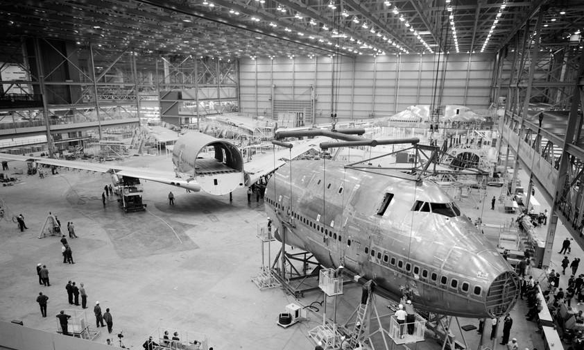 Die Produktion der Boeing 747 begann 1967 in einer extra für das Flugzeug gebauten Fabrik.