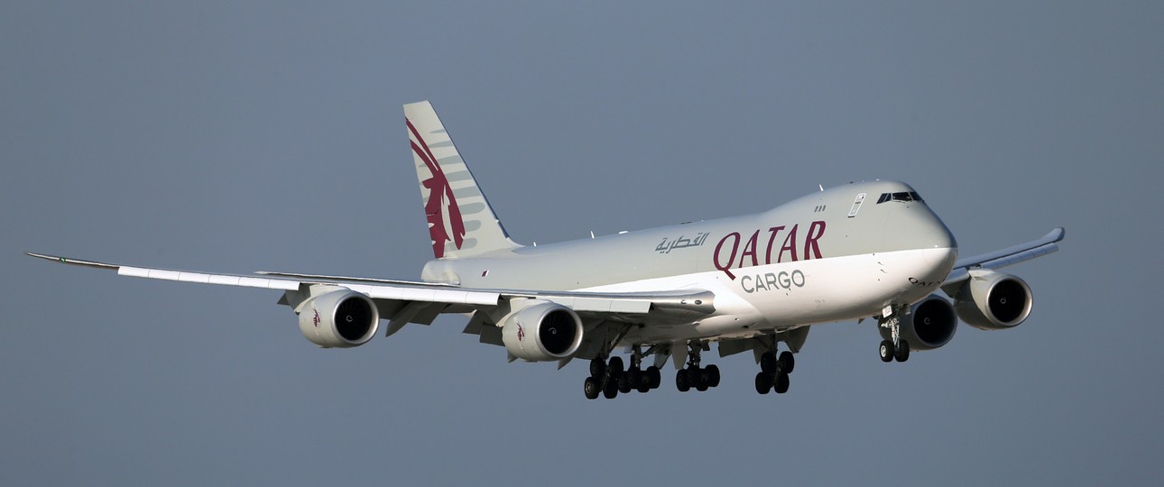 Eine von zwei Boeing  747-8F von Qatar Cargo: Die Flugzeuge verlassen in diesem Jahr die Flotte.