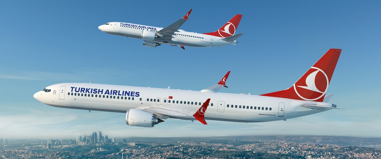 Boeing 737 Max 8 im Hintergrund, Max 10 im Vordergrund: In der Bestellung ist es anders herum.