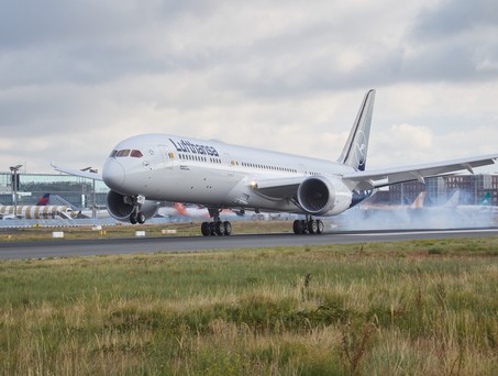 Boeing 787-9 von Lufthansa: Musste in Bogota durchstarten.