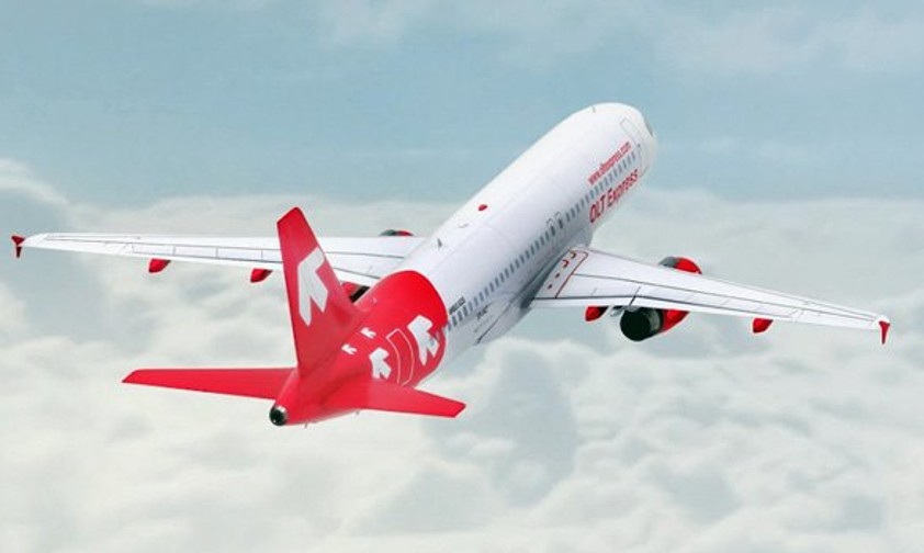 Jet von OLT Express: Zu arm für die Insolvenz.