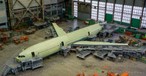 Erster Prototyp der Il-96-400M in der Werkshalle: Erstflug nicht mehr in diesem Jahr.