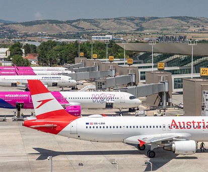 Flughafen Skopje: Deutlich gewachsen.