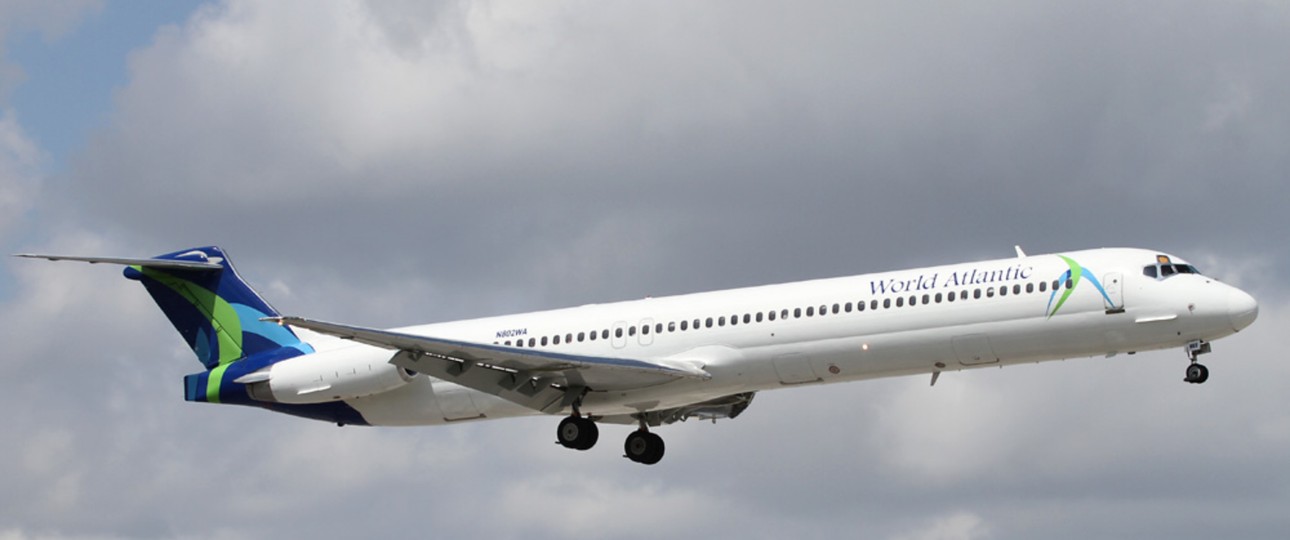 Eine MD-83 von World Atlantic Airlines: Solch ein Jet kam zuerst zum Einsatz.