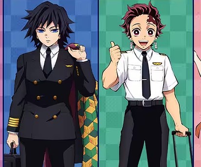 Diese Demon-Slayer-Charaktere werden bald auf De Havilland Canada Dash 8-400 zu sehen sein. Es sind ...