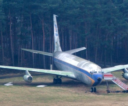 Die Boeing 707 in Berlin-Tegel: Ein Geschenk von Boeing an Lufthansa.