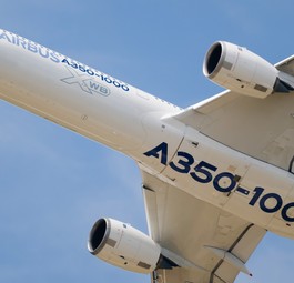 Airbus A350-1000 im Flug: Die getreckte Version kommt nicht vor 2033.