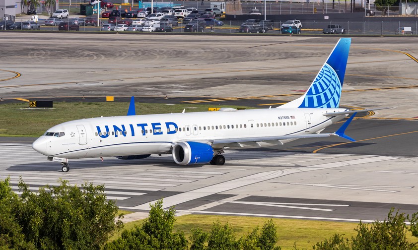 Boeing 737 Max 9 von United Airlines: Am 25. Oktober kam es bei einem Flugzeug zu Problemen mit dem Fahrwerk.