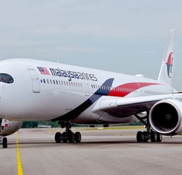 Das der erste Airbus A350 von Malaysia Airlines.