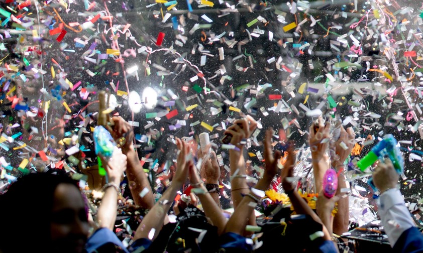 Konfettiregen: Wir haben etwas zu feiern.