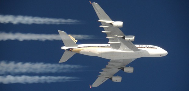 A380 von Singapore Airlines: Tür musste ausgewechselt werden.