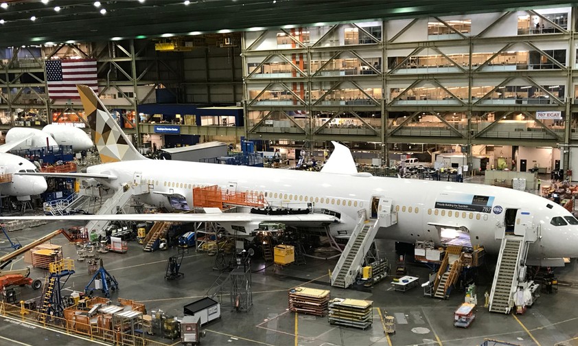 Dreamliner-Produktion in Everett: Flieger müssen überprüft werden.