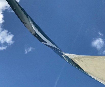 Winglet eines Airbus A350 von Cathay Pacific: Die Airline baut die Flotte aus.
