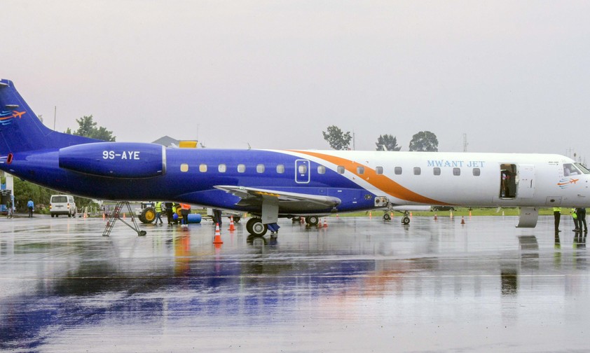 Embraer E145 von Mwant Jet: Bald mit Passagieren in der Luft.