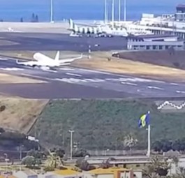 Airbus A320 Neo von Marabu bei der Landung: Er hüpfte einmal.