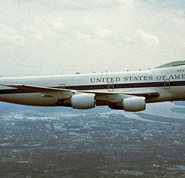 Boeing 747 mit speziellem Auftrage: Die E-4B der US Air Force.