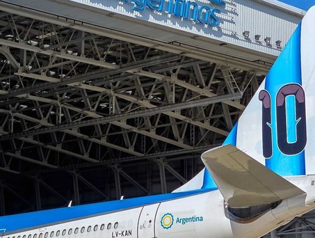 Airbus A330 Aerolinas Argentinas: Ein Hommage an Lionel Messi.