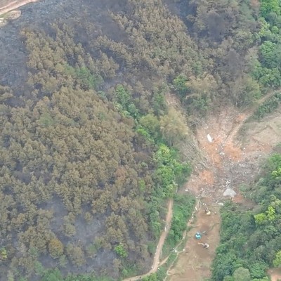 Absturzstelle: Hier prallte der Jet ins Gebirge. 