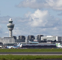 Flughafen Amsterdam-Schiphol: gerade ziemlich viele Probleme.
