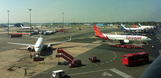 Indira Gandhi Airport in Delhi: Die Luftfahrt von Indien soll auf Erholungskurs sein.