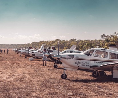 Flugzeuge vor dem Start: Das Outback Air Race findet dieses Jahr Ende August statt.