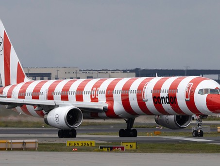 Die D-ABOM: Die Boeing 757 hatte ihren letzten regulären Einsatz bei Condor.