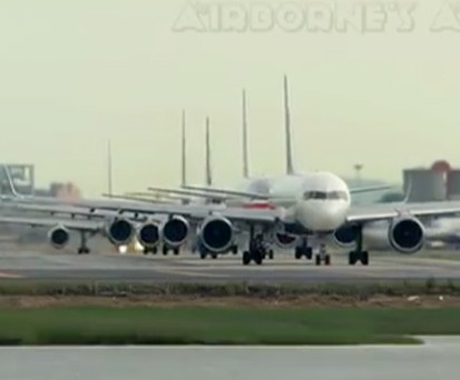 Fast alle großen US-Airlines sind in dem Video vertreten.