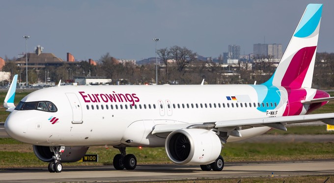 Er wird künftig als D-AENA für Eurowings unterwegs sein.